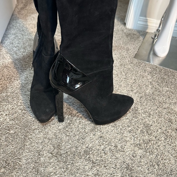 Gucci Black Over-the-Knee Boots - Picture 2 of 9